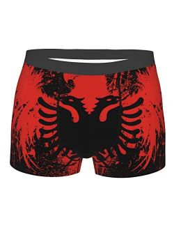 PPFINE Albanian Flag Boxer Briefs Men's Underwear Breathable Comfort Shorts Trunks Waistband Underpants S-XXL