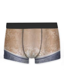 Generic Men's Underwear,Victorian Motifs in Bicolor Baroque,Boxer Briefs Breathable Comfort Underpants