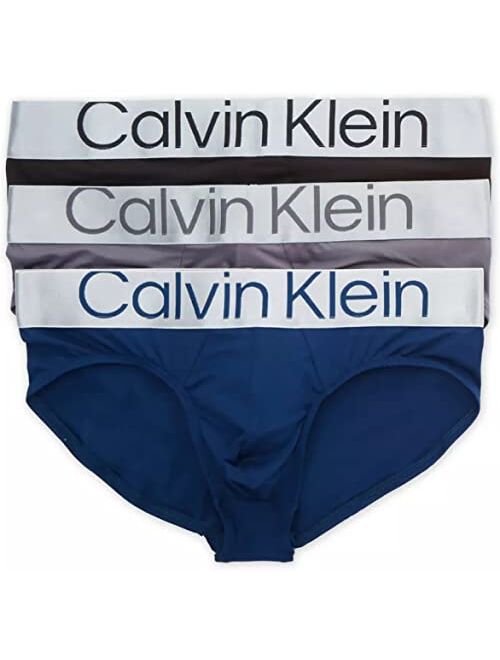 Calvin Klein Men's Microfiber Hip Briefs Pack of 3
