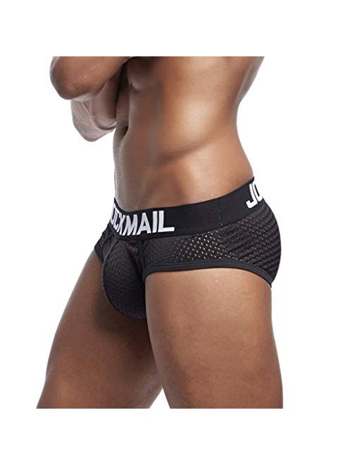 KKUY Breathable Fitness Briefs Sports Underpants Patchwork New Men's Underwear Mesh Men's underwear Mens Underwear