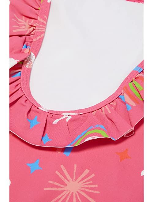 Hatley Kids Unicorns & Rainbows Ruffle Sleeve Swimsuit (Toddler/Little Kids/Big Kids)