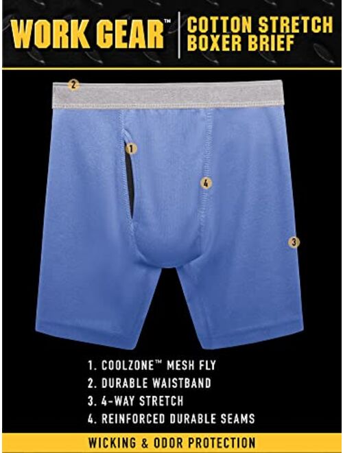 Fruit of the Loom Men's Work Gear with Enhanced Durability & Cooling