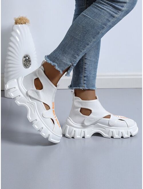 Shein Letter Detail Chunky Sneakers