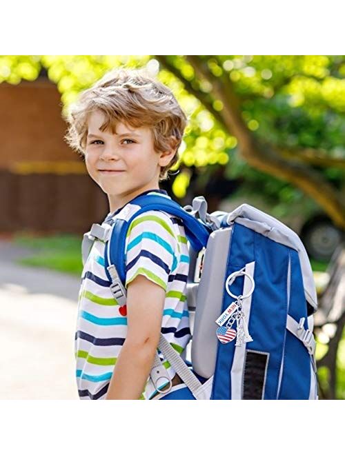 VALICLUD Us Flag Metal Key Ring Patriotic Key Ring New York Statue of Liberty Pendant Gift Keychain for 4th of July Independence Day Gift Souvenir