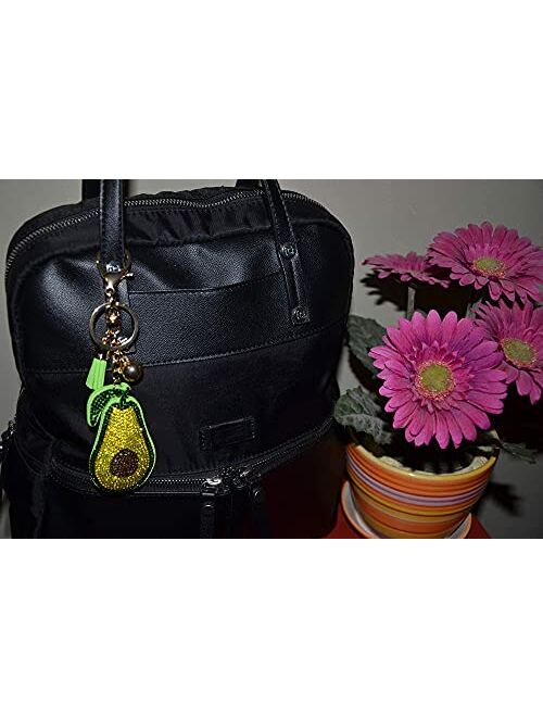 Popfizzy Rhinestone Keychain for Women and Girls Bling Purse Charms Backpack Accessories, Fancy Key Fob Tassel Key Chain