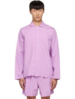 Tekla Pink Organic Cotton Pyjama Shirt
