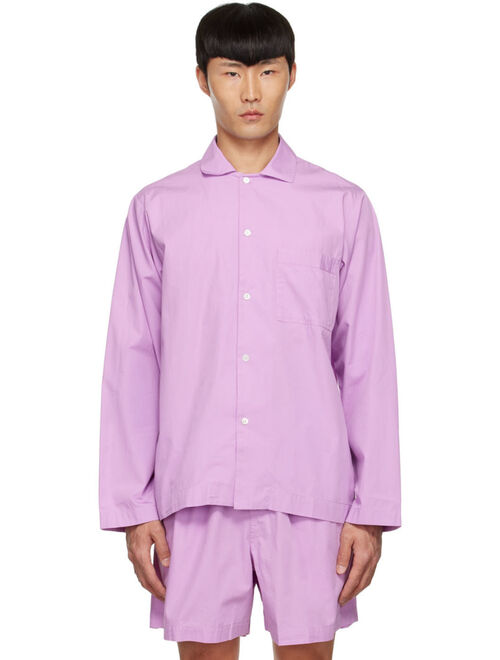 Tekla Pink Organic Cotton Pyjama Shirt