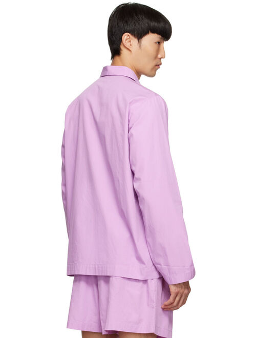 Tekla Pink Organic Cotton Pyjama Shirt