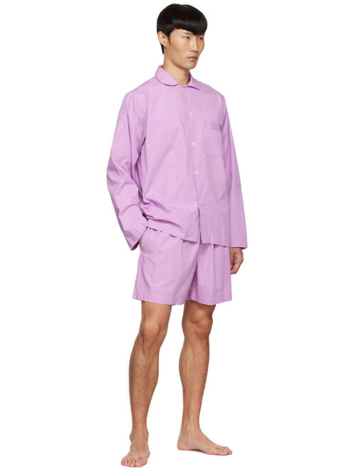 Tekla Pink Organic Cotton Pyjama Shirt