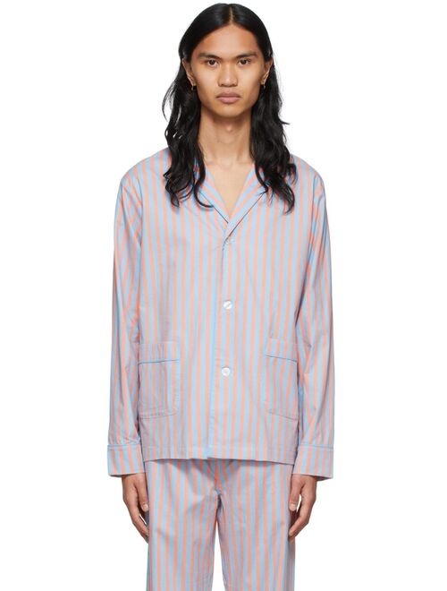 Paul Smith Blue Cotton Pyjama Shirt