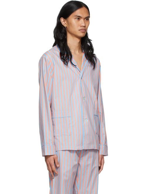 Paul Smith Blue Cotton Pyjama Shirt