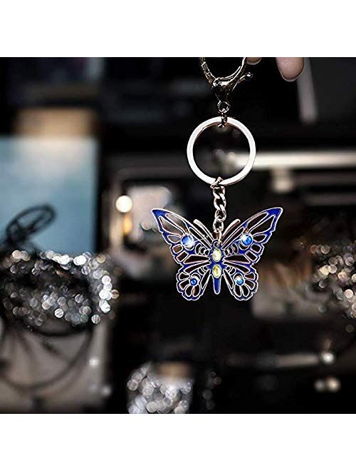 Aoneky Metal Girls Butterfly Keychain
