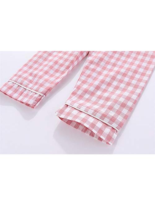 Mud Kingdom Boutique Girls Boys Pajamas Set Collared Long Sleeve Sleepwear