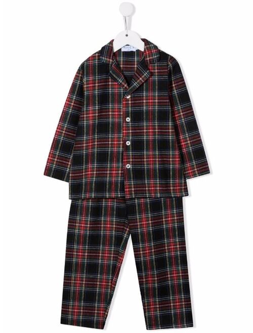 Siola check-print pajam set