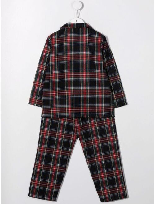 Siola check-print pajam set