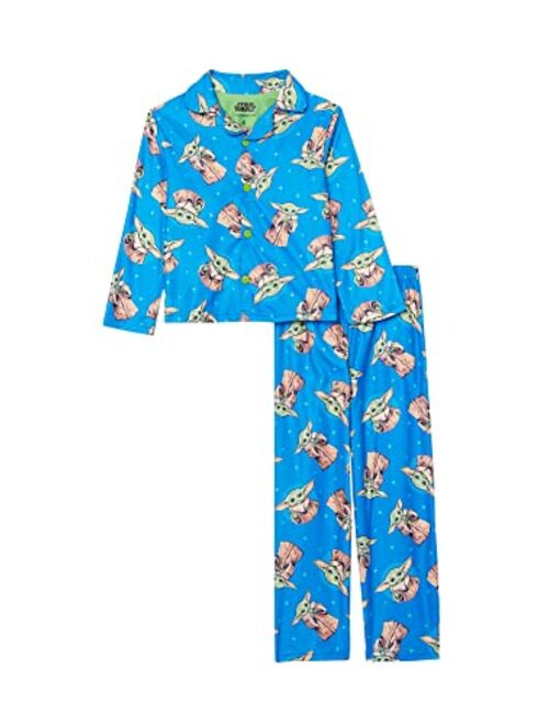 STAR WARS Boys' Button Front Pajama Set