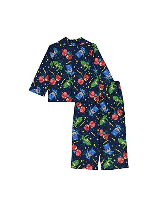 PJ Masks Boys' Button Front Pajama Set