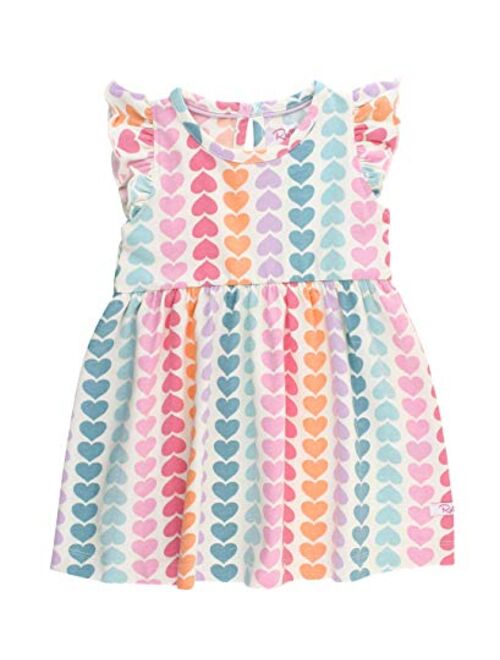 RuffleButts Baby/Toddler Girls Sleeveless Knit Dress with Ruffles