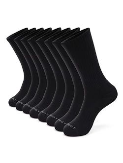 MONFOOT Women's and Men's 4-8 Pack Athletic Cushioned Crew Socks