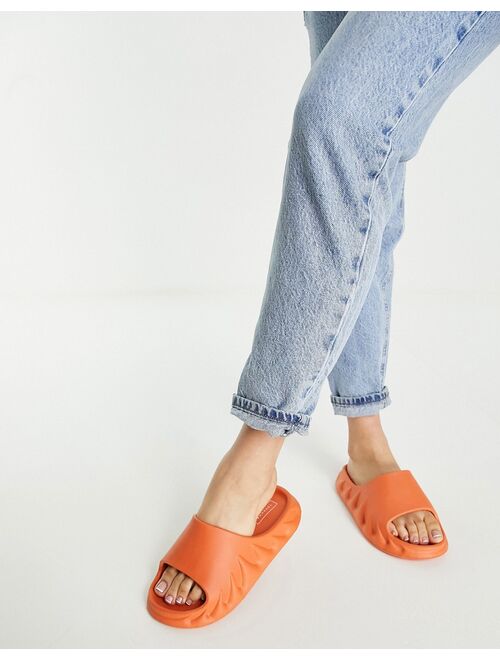 Topshop Pye mule slider sandal in orange