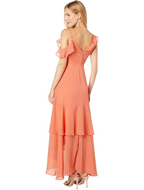 BCBGeneration Asymmetrical High-Low Tiered Maxi GV03D16