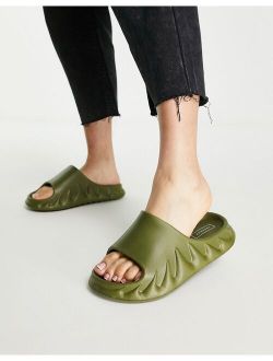 Pye mule slider sandal in khaki