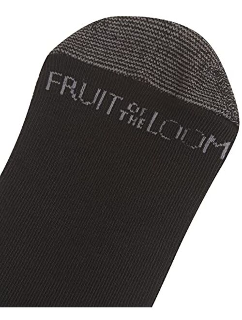Fruit of the Loom Men's Half Cushion Dual Defense Ankle Socks (12 Pack)