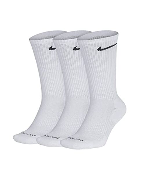 Nike Everyday Plus Cushion Crew 3 Pack Socks White Size Medium