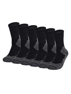 Fitliva Work Socks for Men Cotton Cushioned Boot Socks (6 Pairs)