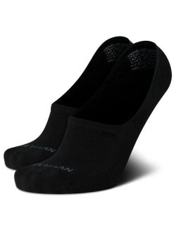Men's Socks - Lightweight Ultra Low Cut Liner Socks with Heel Grip (2 Pack)