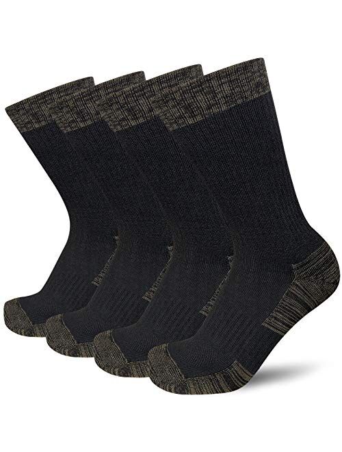 Buy APTYID Men's Moisture Control Cushioned Crew Work Boot Socks (4-6 ...