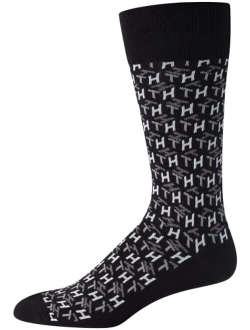 Tommy Hilfiger Mens Dress Socks Lightweight Comfort Crew Sock (10 pack)