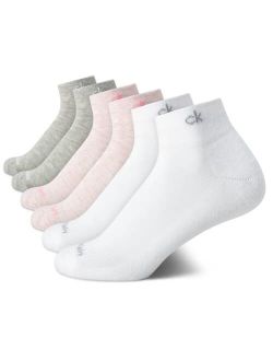 Women's Athletic Sock - Cushion Quarter Cut Ankle Socks (6 Pack)