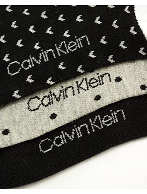 Calvin Klein Women's Dress Socks - Lightweight Crew Sock, Crystal Gift Box (3 Pack)