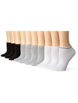 womens Multi Colored Solid With Tipping Low Cut Socks