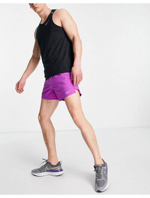 Nike Running Dri-FIT Stride 5-inch inseem brief-lined shorts in purple