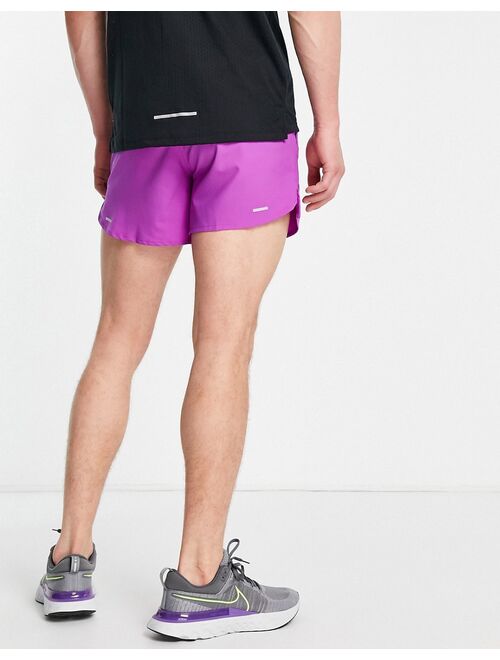 Nike Running Dri-FIT Stride 5-inch inseem brief-lined shorts in purple