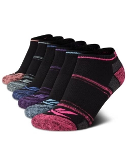 Women's No-Show Athletic Performance Low Cut Cushioned Socks (6 Pack)