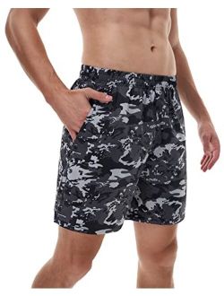 Roadbox Men's 5 Inch Inseem Running Athletic Quick Dry Shorts with Pockets for Workout Gym Exercise