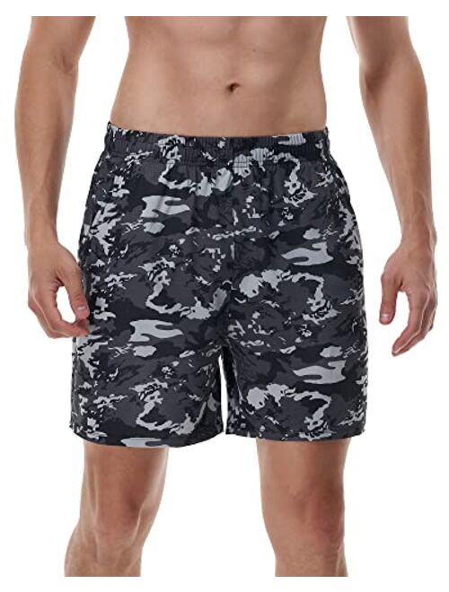 Roadbox Men's 5 Inch Inseem Running Athletic Quick Dry Shorts with Pockets for Workout Gym Exercise