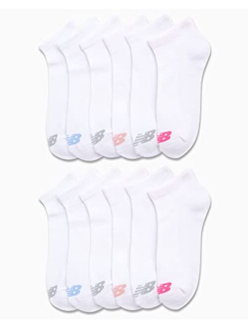 New Balance Women’s Athletic Socks – Cushion Quarter Cut Ankle Socks (12 Pack)