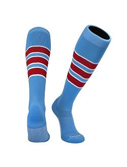 Mk Socks Slugger Sky Blue White Scarlet Red Knee-High Long Sports Socks