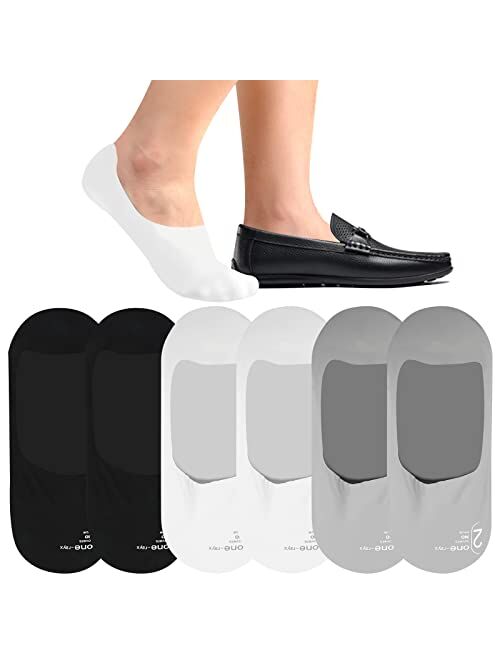 Zukeasox No Show Socks for Men Cotton Thin Low Cut Liner Socks Non Slip Invisible Hidden for Loafer Flats Sneakers 6Pairs