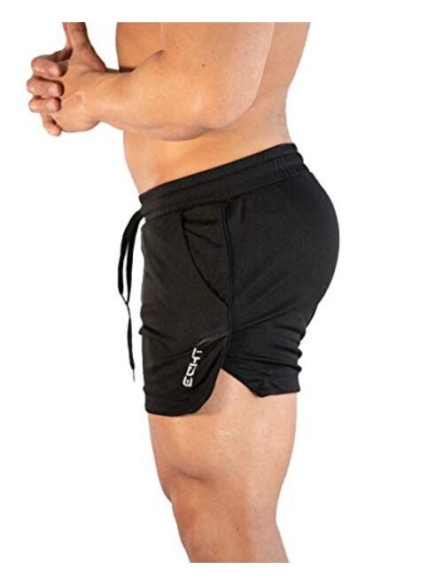 sandbank Men's 5" Gym Workout Short,Quick Dry Active Running Bodybuilding Shorts with Pockets