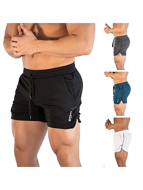 sandbank Men's 5" Gym Workout Short,Quick Dry Active Running Bodybuilding Shorts with Pockets