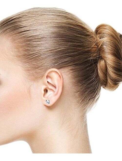 YOVORO 6-12 Pairs 18-20G Stainless Steel Stud Earrings for Men Women Cartilage Ear Piercings Helix Tragus Barbell 3-8mm