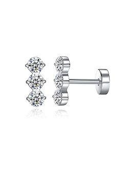 Gnoliew 18G Tragus Earrings for Women Girls 316L Stainless Steel Stud Cartilage Helix Barbell Piercing Jewelry