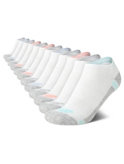 Womens Athletic Socks Cushioned Low Cut Ankle Socks (12 Pack)