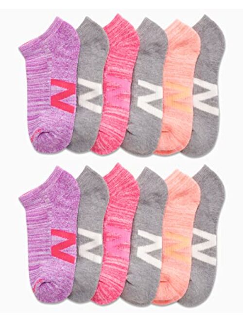 New Balance Women’s Athletic Socks – Cushioned Low Cut Ankle Socks (12 Pack)