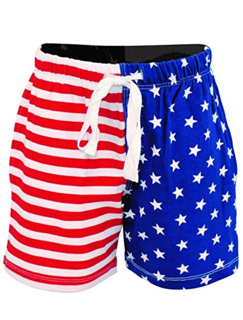 Unique Baby Boys Patriotic Flag Stars Stripes 4th of July Shorts Set